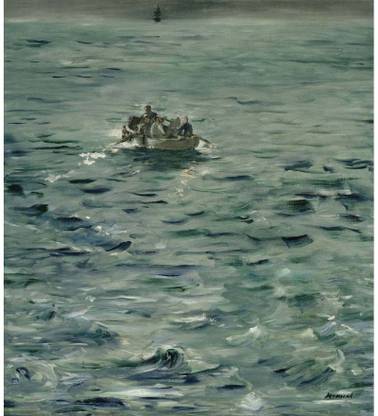 Old Masters Collection - Rochefort's Escape by Édouard Manet - Medium Size Ready To Frame Rolled Digital Art Print On Photographic Paper