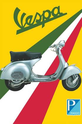 EurekaDesigns Poster AD Vintage Vespa Fine Art Print
