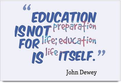 iMerch is not preparation for quotes by John Dewey 3D Poster