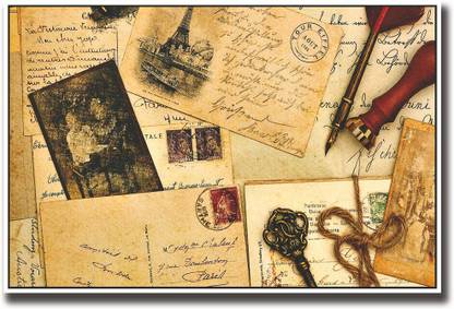 Old vintage letters Fine Art Print