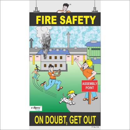 Fire Safety Poster-Fire Safety Paper Print - Abstract, Quotes ...