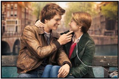 The Fault in Our Stars Poster for room.Hollywood Movie Posters - images for bedroom and home - #Game-395 Paper Print