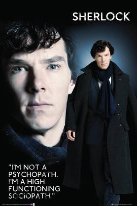 Sherlock Sociopath Official Paper Print