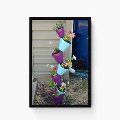 Exclusive Look With Pot Frames Paper Print (12 inch X 8 inch, Frame) Paper Print