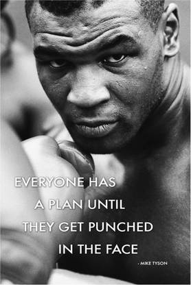 Mike Tyson Quotes Poster Paper Print