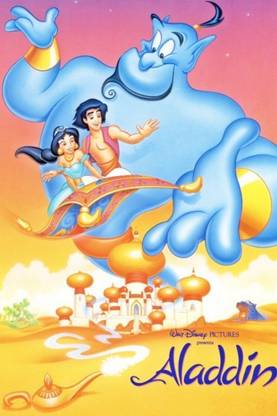 Athah Poster Aladdin Walt Disney Movie Poster in Paper Print Rolled Paper Print (18 inch X 12 inch, Rolled) Paper Print