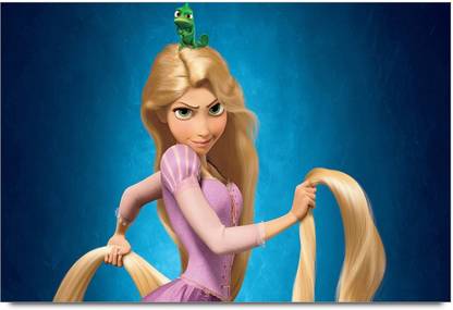Barbie Doll Long Hair Style Paper Print