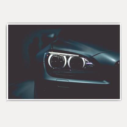 BMW angel ring headlight super car jumbo size poster Paper Print