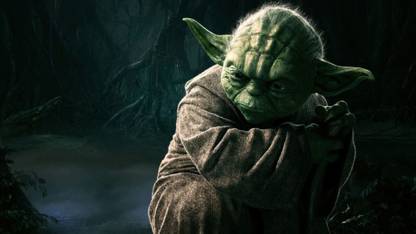 Athah Minimal Art Poster Master Yoda Star Wars Poster Paper Print Rolled Paper Print