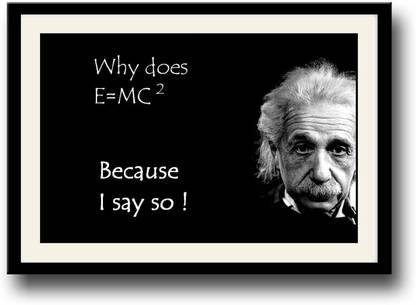 Because I say so Albert Einstein funny Fine Art Print