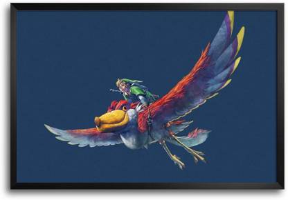RangeeleInkers Legend Of Zelda Skyward Sword Art Work Laminated Frame Poster Paper Print