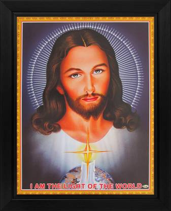 Jesus Christ / I am the light of the world Poster Paper Print