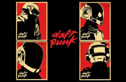 Daft Punk Poster Paper Print