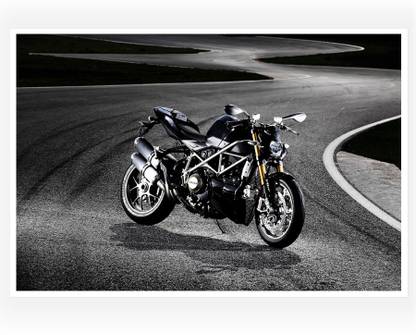 Modify Bike Black Paper Print