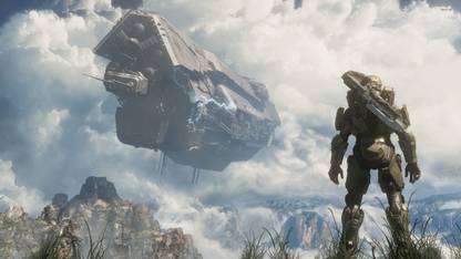 Spaceship in Halo 5: Guardians Athah Fine Quality Poster Paper Print