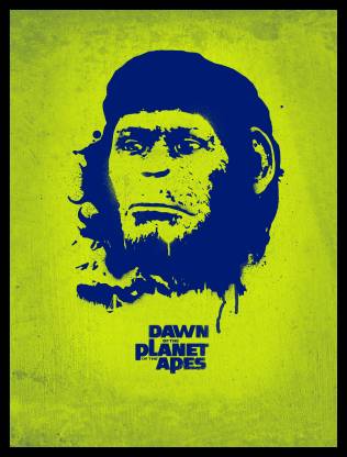 Shoping Inc Dawn of the Planet of the Apes Hollywood Drama film Laminated Framed Artwork Fine Art Print