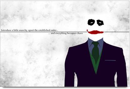 Joker Anarchy Quote Poster Paper Print