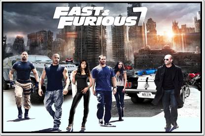Fast & furious Poster Paper Print