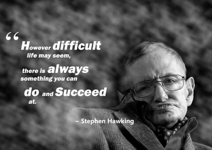 Stephen Hawking Poster Paper Print