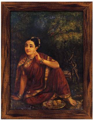 Radha Waiting for Krishna in Kunjavan Canvas Art