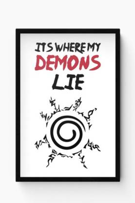 Athah Poster It'S Where My Demons Lie | Imagine Dragons Paper Print Paper Print