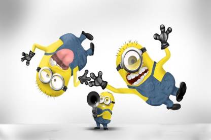 Crazy Minions Poster Photographic Paper