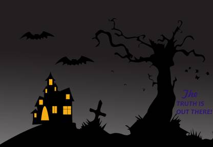 The Truth is Out there at Night Poster Paper Print