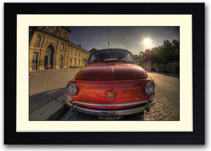 Red Fiat Fine Art Print