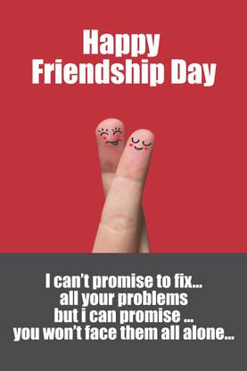Poster - Happy Friendship Day Poster Paper Print