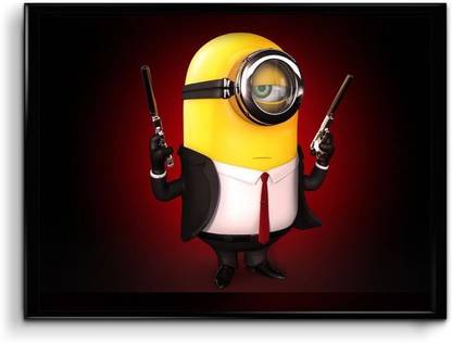 Minion Hitman Parody Paper Print