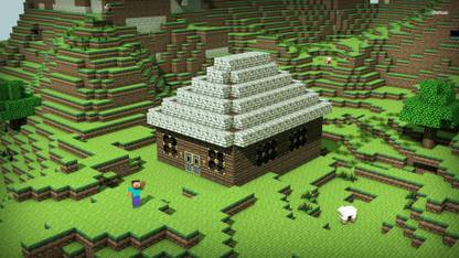 Minecraft House Athah Fine Quality Poster Paper Print