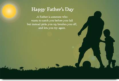 Happy Father's Day Motivation Quote Paper Print