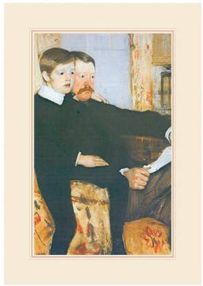 Alexander J Cassat and Son Robert Kelso Cassat Fine Art Print