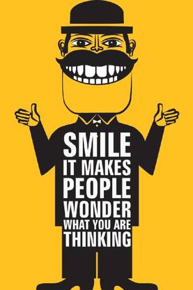 seven rays smile it makes people wonder paper print quotes motivation posters in india buy art film design movie music nature and educational paintings wallpapers at flipkart com