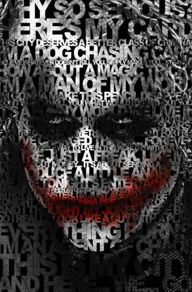 Da Vinci Posters 'Dark Knight | Joker Quote movie' Poster (24x36 IN) Photographic Paper
