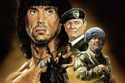 Rambo Sylvester Stallone Hollywood Actor Paper Print
