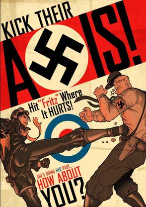 Athah Frameless Poster Propaganda Ww Paper Print