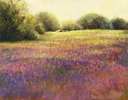 Field of Blue Flax Fine Art Print