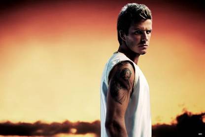 David Beckham Tattoo Photographic Paper