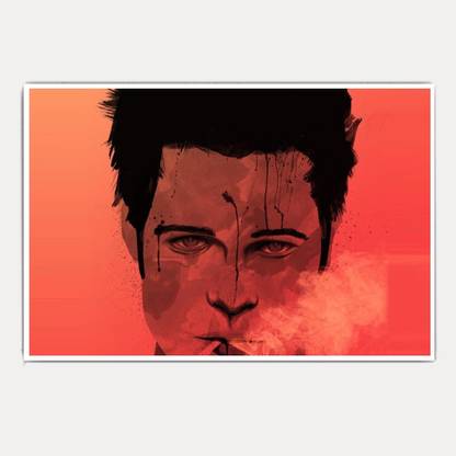 Fight Club Tyler Durden Fan Art (18x12) Paper Print
