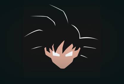 Goku Minimalist - Poster Paper Print