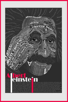 Poster - Albert Einstein Funny Quotes Poster Paper Print