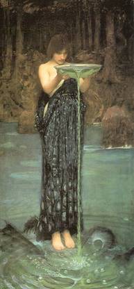 THE MUSEUM OUTLET Circe Invidiosa - John William Waterhouse (Medium) Canvas 24 inch x 18 inch Painting