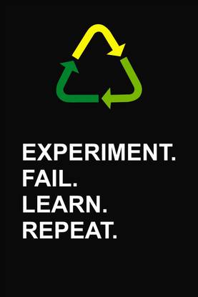 Poster - Experiment Fail Learn Repeat Paper Print