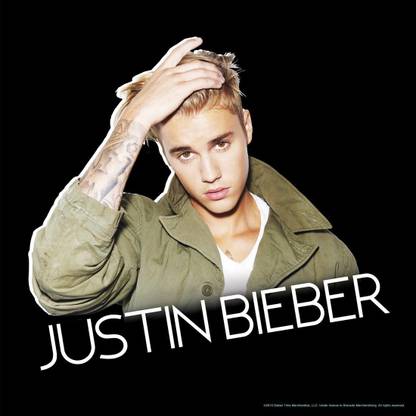 Justin Bieber Olive Jacket (Officially Licensed) Paper Print