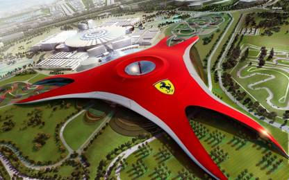 Athah Fine Quality Ferrari World, Abu Dhabi poster Paper Print