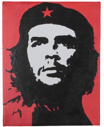 Che Guevara'S Painting On Canvas Art