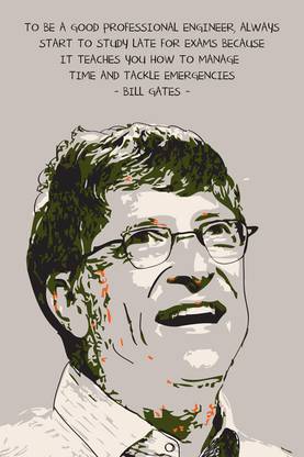 Bill Gates Paper Print