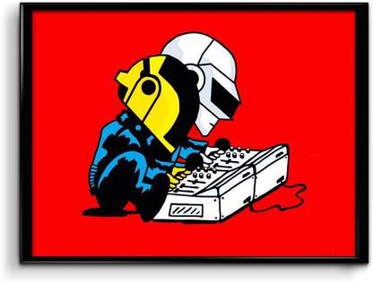Daft Punk in Early Days Canvas Art