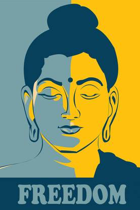 Posterhouzz Gautam Buddha (Buddhism) Poster Paper Print